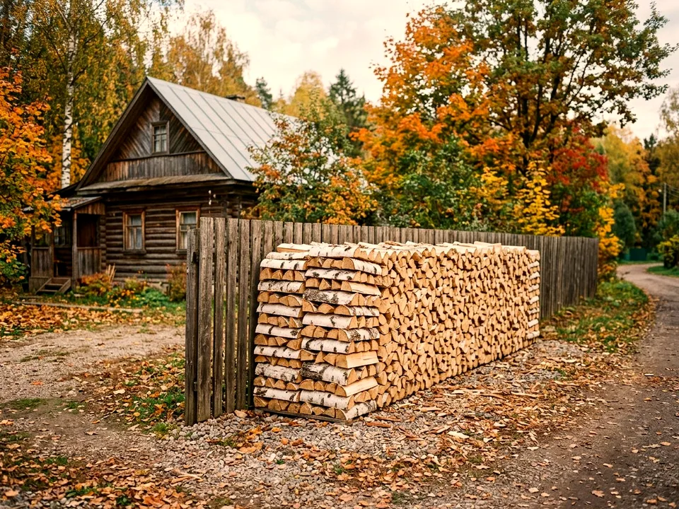 Дуб + укладка в дровник, Фряново, улица Печная, 46В